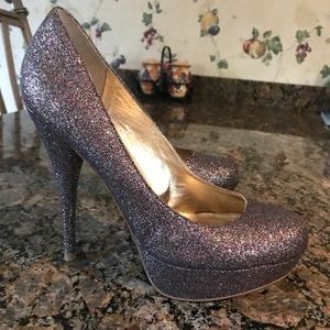 Steve Madden Glitter Sparkle Platform Pump Heels